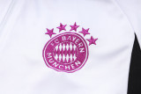 23-24 Bayern White Kids Half Pull Tracksuit E711(童装) (半拉链)