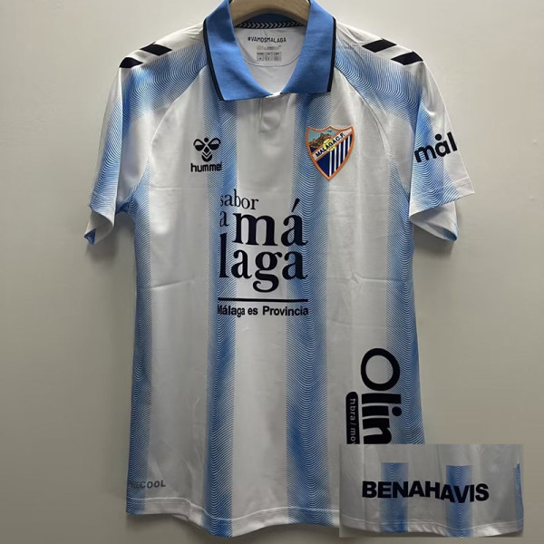 23-24 Malaga Home Fans Soccer Jersey