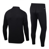 23-24 AD Black Kids Half Pull Tracksuit (童装) (半拉链)