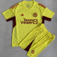 23-24 Man Utd Yellow GoalKeeper Kids Soccer Jersey