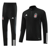23-24 Besiktas Black Half Pull Tracksuit (半拉链)