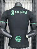 23-24 Al-Ahli Saudi Black Player Version Soccer Jersey
