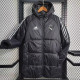 23-24 RMA Black Hooded Cotton Coat White Edge (白色边) 棉衣