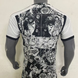 23-24 Japan Anime Edition Black White Fans Soccer Jersey (足球小将版)