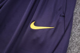 23-24 PSG Dark Purple Kids Half Pull Tracksuit #E694 (童装) (半拉链)