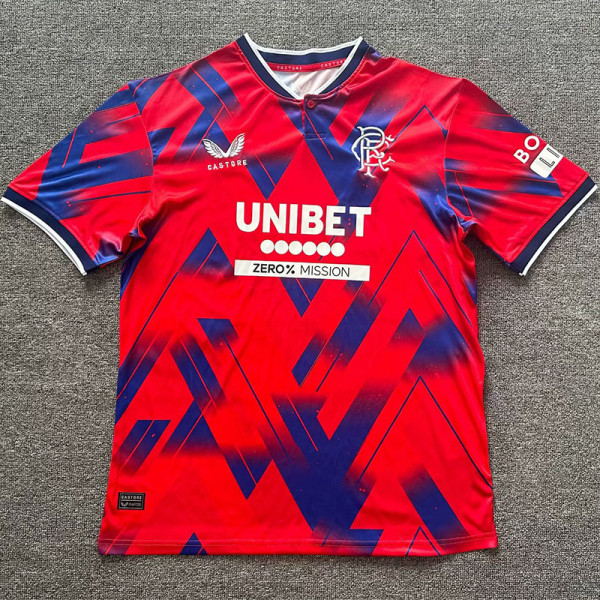 23-24 Rangers Red Fans Soccer Jersey