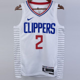 22-23 Clippers LEONARO #2 White Top Quality Hot Pressing NBA Jersey