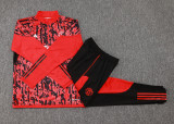 23-24 Man Utd Red Half Pull Tracksuit #B741(半拉链)