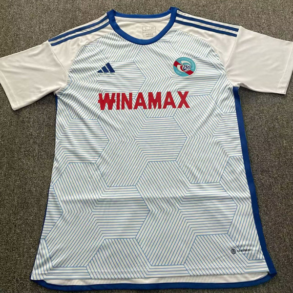 23-24 Strasbourg Away Fans Soccer Jersey