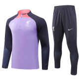 23-24 LIV Purple Half Pull Tracksuit (半拉链)