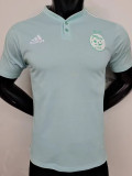 23-24 Algeria Light Blue Player Version Polo Short Sleeve