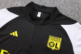 23-24 Lyon Black Half Pull Tracksuit (半拉链)