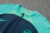 23-24 BAR Royal Blue Kids Half Pull Tracksuit #E728(童装) (半拉链)