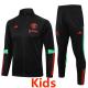 23-24 Man Utd Black Kids Jacket Tracksuit #E717(童装)