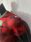 23-24 Morocco Red Player Version Soccer Jersey