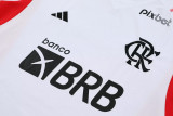 23-24 Flamengo White Training Short Suit