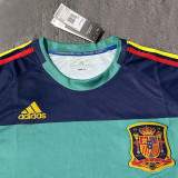 2010 Spain Lake Blue GoalKeeper Retro Soccer Jersey