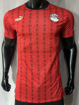 23-24 Egypt Red Player Version Soccer Jersey