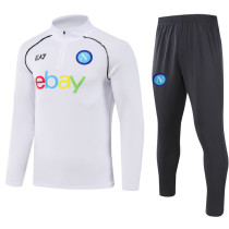 23-24 Napoli White Half Pull Tracksuit (半拉链)