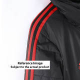 23-24 Flamengo White Hooded Cotton Coat Red Edge (红色边) 棉衣