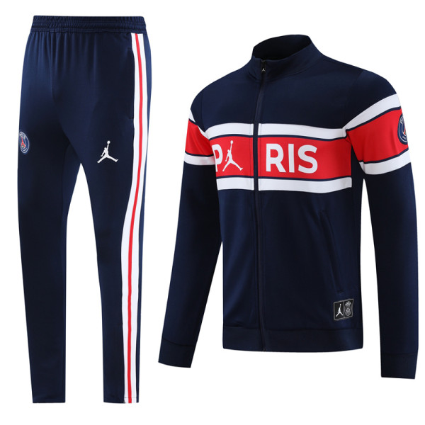 23-24 PSG Royal blue Jacket Tracksuit #02