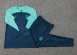 23-24 BAR Royal Blue Kids Half Pull Tracksuit #E728(童装) (半拉链)