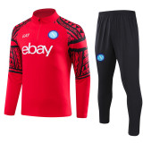 23-24 Napoli Red Half Pull Tracksuit (半拉链)
