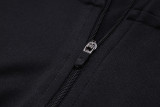 23-24 AD Black Kids Half Pull Tracksuit (童装) (半拉链)