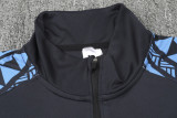 23-24 Napoli Dark Blue Half Pull Tracksuit (半拉链)