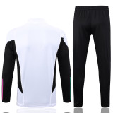 23-24 Bayern White Kids Half Pull Tracksuit E711(童装) (半拉链)