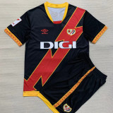 23-24 Rayo Vallecano Away Kids Fans Soccer Jersey