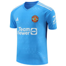 23-24 Man Utd Blue GoalKeeper Soccer Jersey