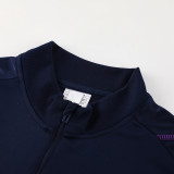 23-24 Argentina Royal blue Half Pull Tracksuit (半拉链)(带钢印)