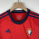 23-24 Osasuna Home Kids Soccer Jersey
