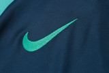 23-24 BAR Royal Blue Kids Half Pull Tracksuit #E728(童装) (半拉链)