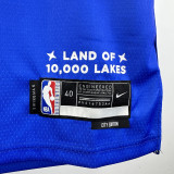 23-24 Timberwolves EDWARDS #5 Blue City Edition Top Quality Hot Pressing NBA Jersey