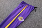 23-24 NBA LAKERS Purple Full Zip hoodie Tracksuit