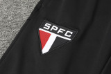 23-24 Sao Paulo Black Half Pull Tracksuit (半拉链)