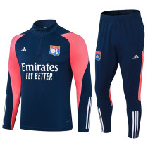 23-24 Lyon Royal Blue Half Pull Tracksuit (半拉链)