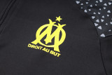 23-24 Marseille Black Kids Half Pull Tracksuit (童装) (半拉链)