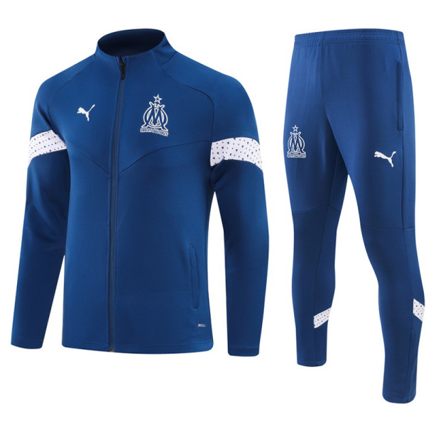 23-24 Marseille Dark blue Jacket Tracksuit (纪念版)