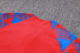 23-24 BAR Red Kids Half Pull Tracksuit #E723(童装) (半拉链)