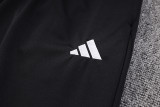 23-24 AD Black Kids Half Pull Tracksuit (童装) (半拉链)