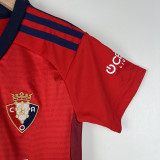 23-24 Osasuna Home Kids Soccer Jersey