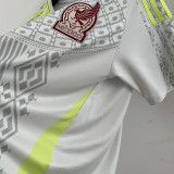 23-24 Mexico White Grey Fans Soccer Jersey