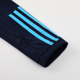 23-24 Argentina Royal blue Half Pull Tracksuit (半拉链)(带钢印)