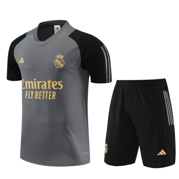 23-24 RMA Grey Black Training Short Suit