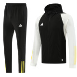 23-24 AD Black White Hoodie Jacket Tracksuit #AF01