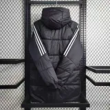23-24 JUV Black Hooded Cotton Coat Red Edge (白色边) 棉衣