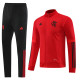 23-24 Flamengo Red Jacket Tracksuit #01